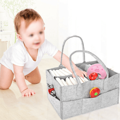 Baby diaper caddy organizer nursery felt bag