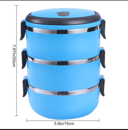 3 layers box heat preservation food container