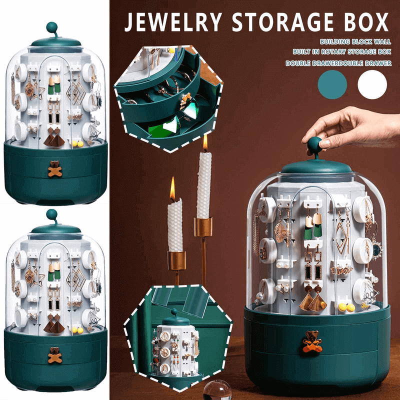 360 degree rotary jewelry box