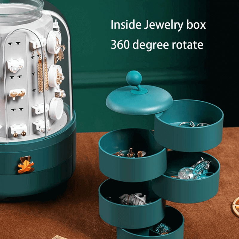 360 degree rotary jewelry box