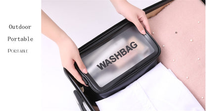 Double layer water-proof travel cosmetic  bag