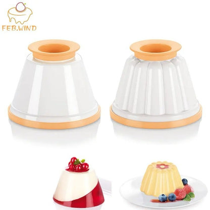 4 pcs set pudding mold