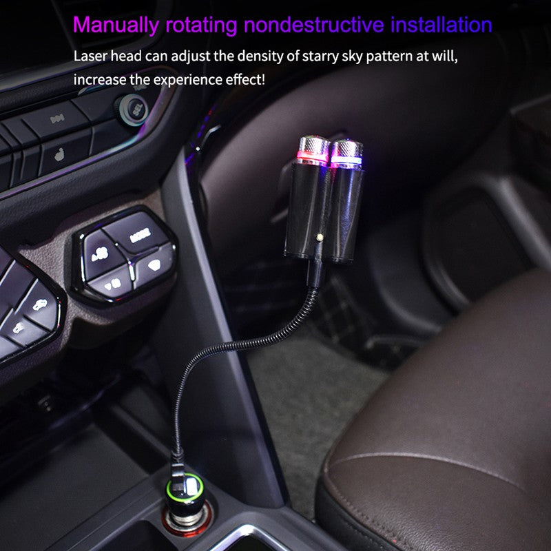 Usb car light projector