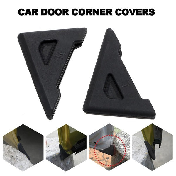 Car door corner protective silicone cover 90 degree - 4 pcs