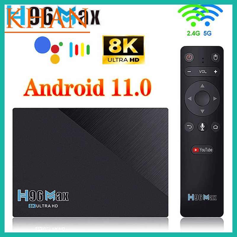 Smart box h96max 8gb+ 64gb quad core 4k ultra hd