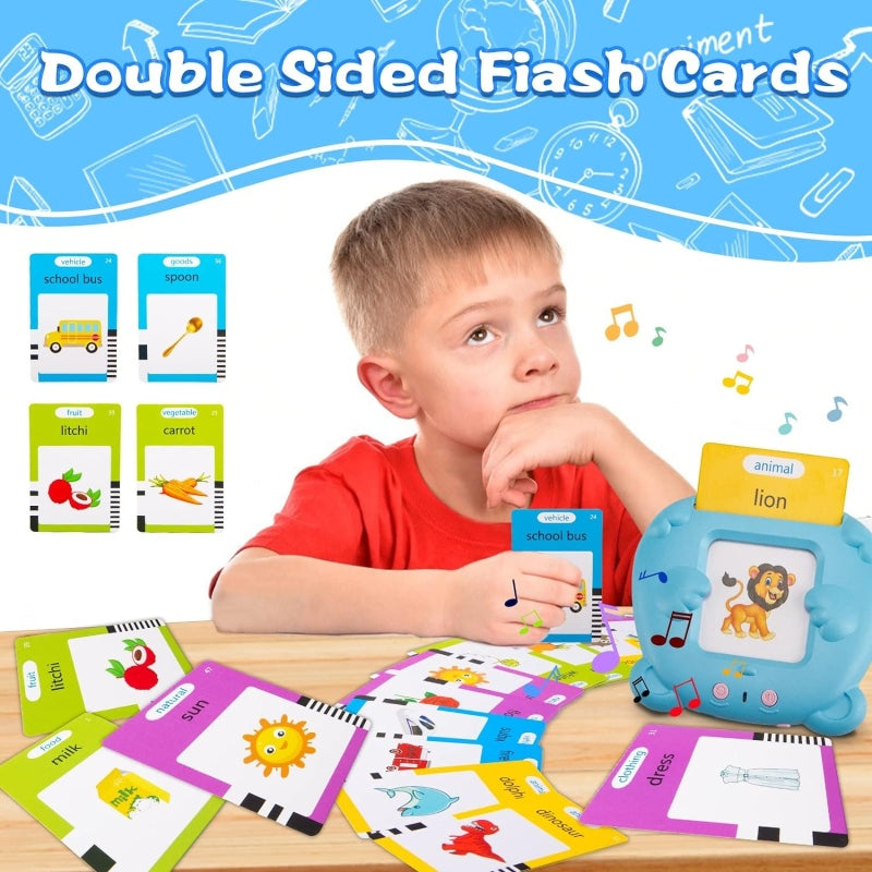 Kids toddler talking flash cards