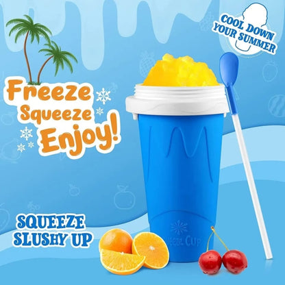 Instant ice maker cup for hot summers