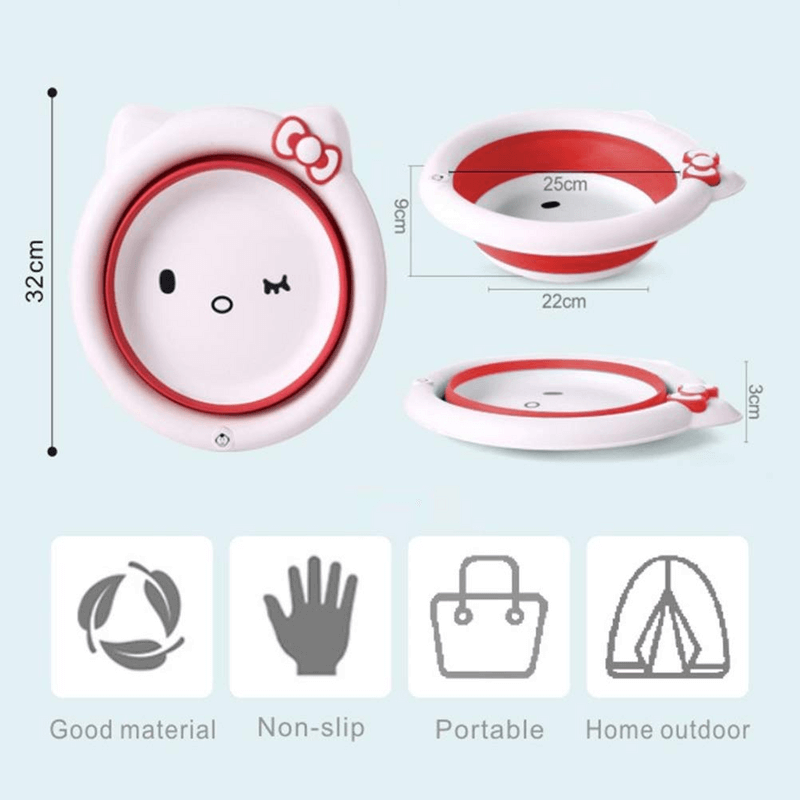 Foldable baby washbasin