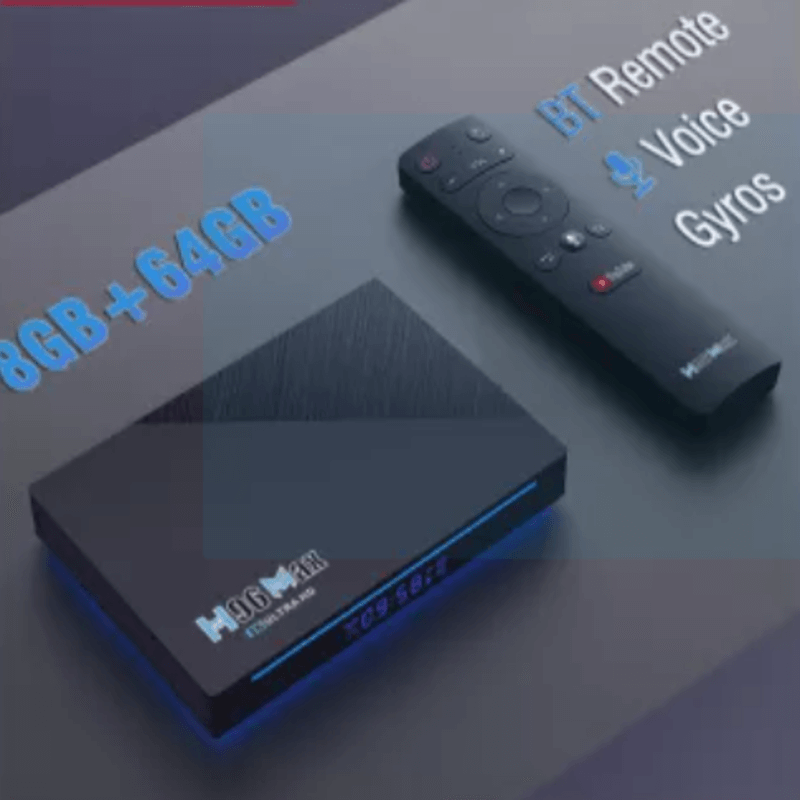 Smart box h96max 8gb+ 64gb quad core 4k ultra hd