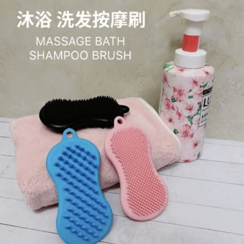 Silicone body massage bath brush