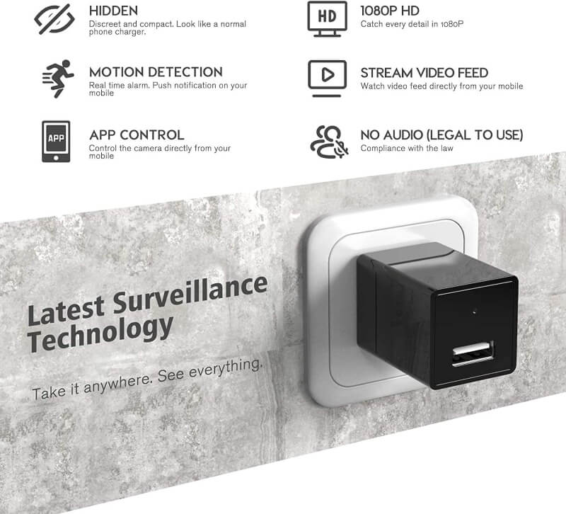 Wifi charger camera