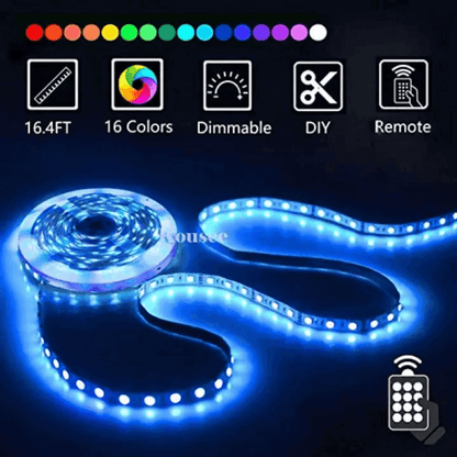 Flexible smd light strip with remote-15 feet