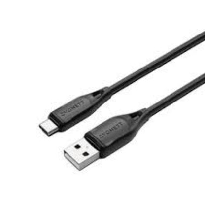 Black 2.4 a yesido ca30 type c lightning data cable