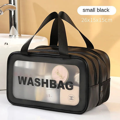 Double layer water-proof travel cosmetic  bag