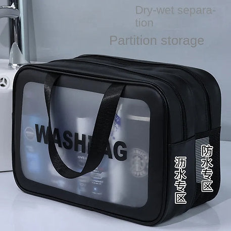 Double layer water-proof travel cosmetic  bag