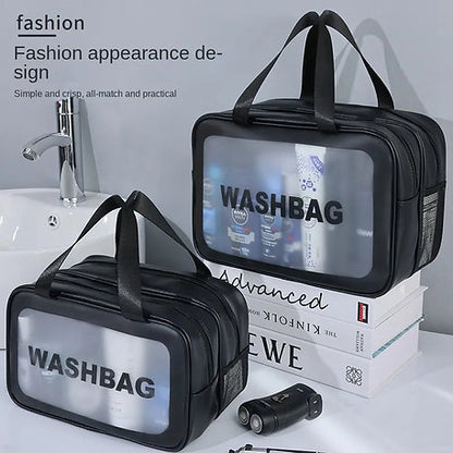 Double layer water-proof travel cosmetic  bag