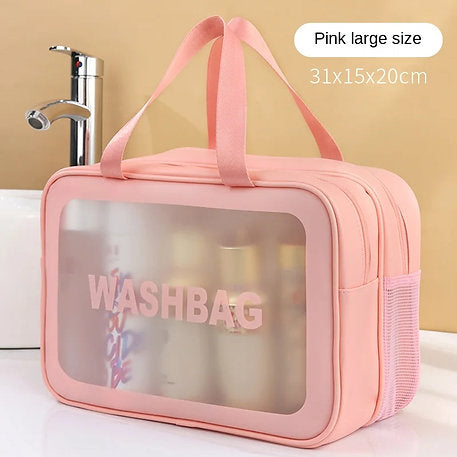 Double layer water-proof travel cosmetic  bag