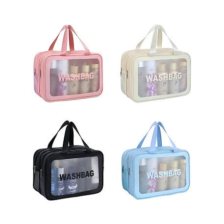 Double layer water-proof travel cosmetic  bag