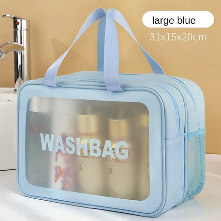 Double layer water-proof travel cosmetic  bag