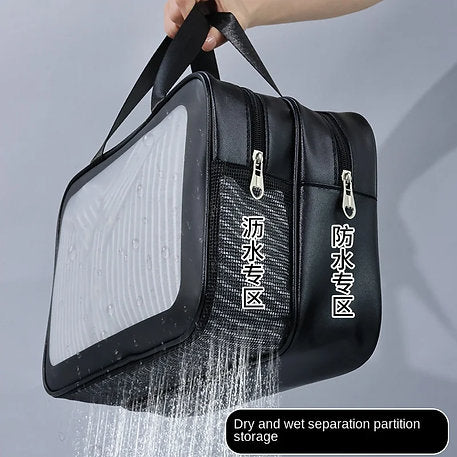 Double layer water-proof travel cosmetic  bag