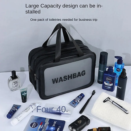 Double layer water-proof travel cosmetic  bag