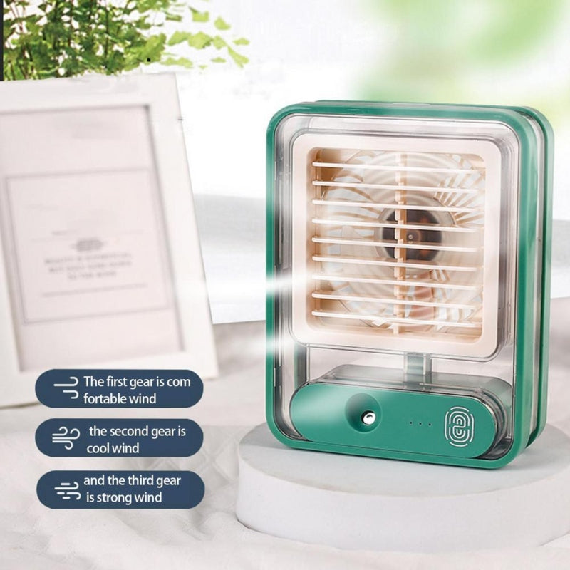 Portable electric rechargeable cooling fan