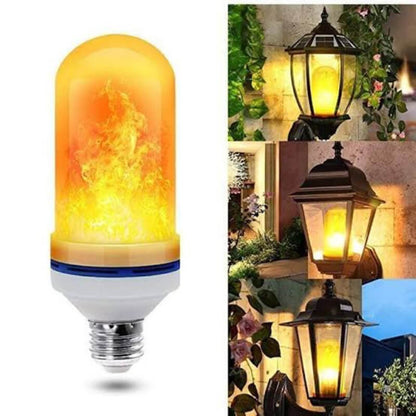 Led dynamic flame effect flickering fire bulb