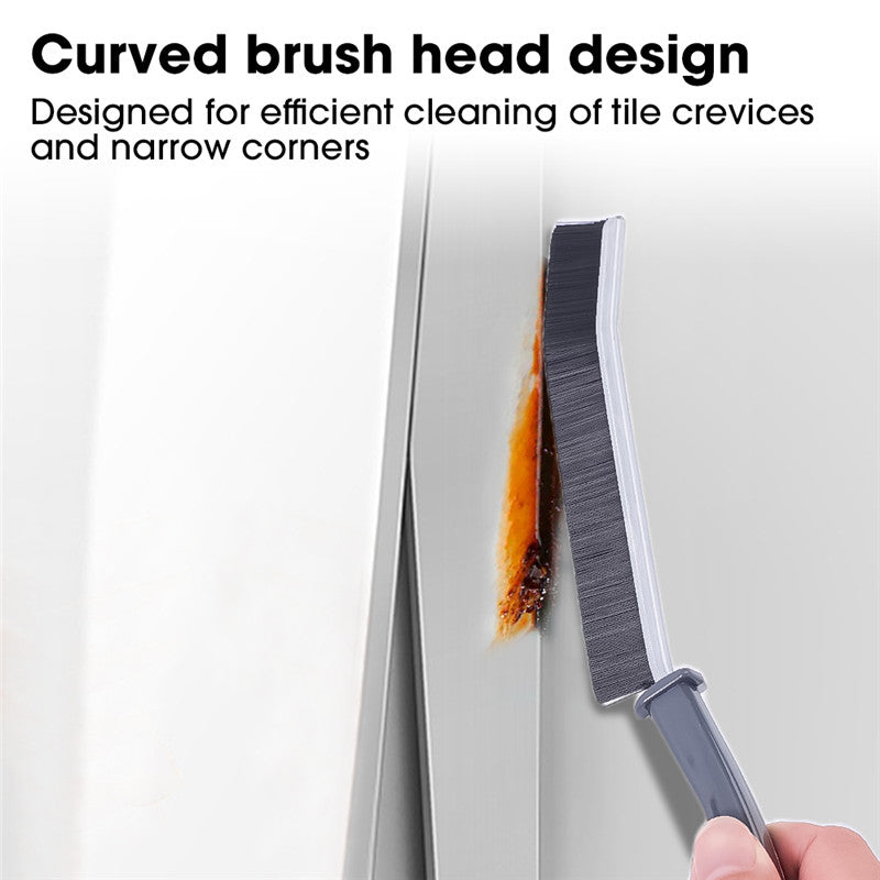 2pcs bathroom tile corner brush