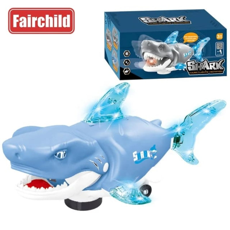 Battery operated shark with light sounds