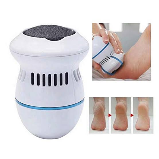 Callus remover with built-in vacuum electric foot grinder