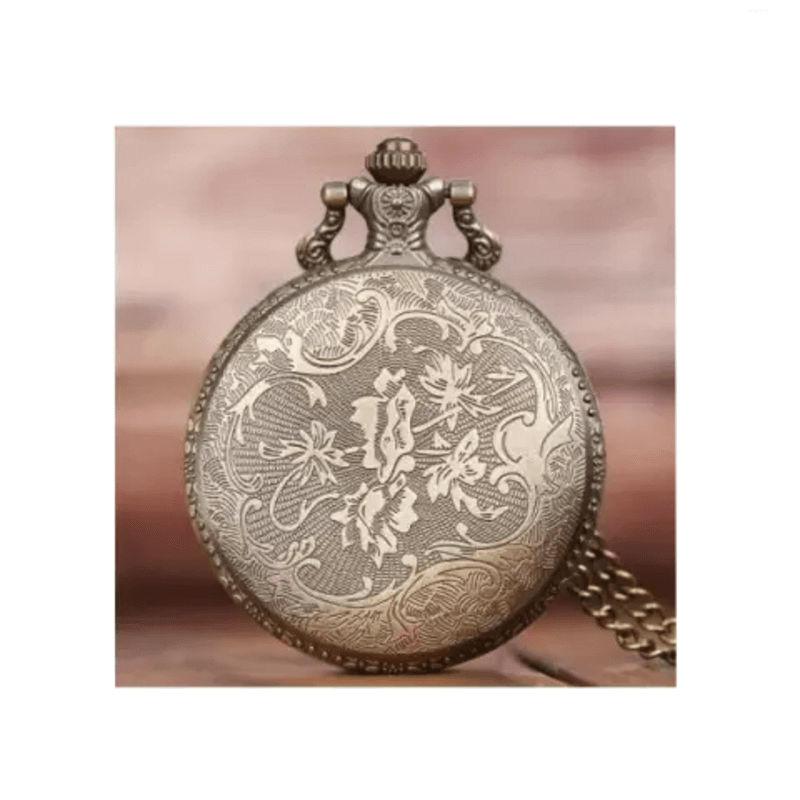 Antique cool floral design pocket watch