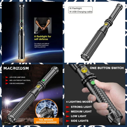 Outdoor self defence led flashlight