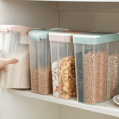 1-4 grid clear kitchen storage containers