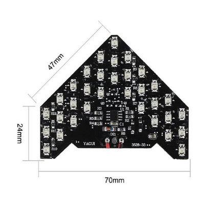 2 pcs car side replicate arrow form 33 smd led light