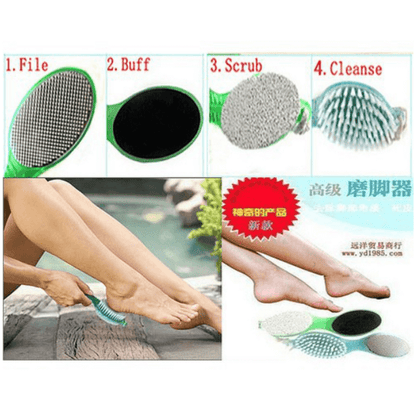 4 in 1 foot scrubbing brush sponge stone