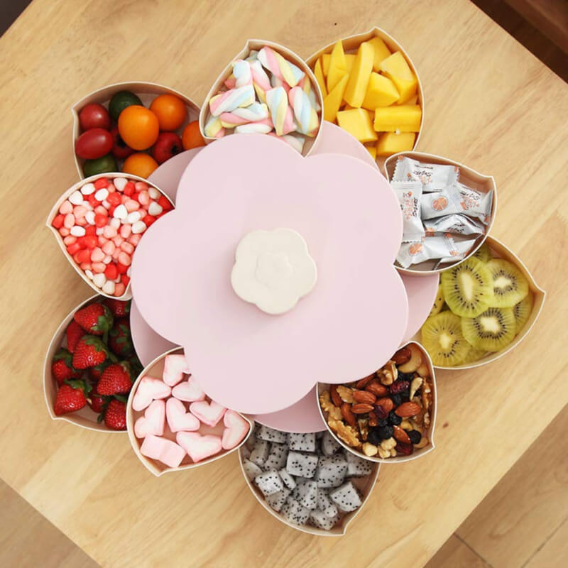 Stylish dry fruit,nimko,nuts storage box..flower shaped