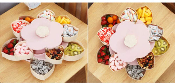 Stylish dry fruit,nimko,nuts storage box..flower shaped