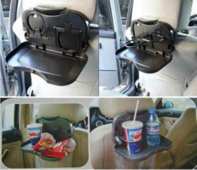 1pcs folding auto car back seat table drink food cup tray