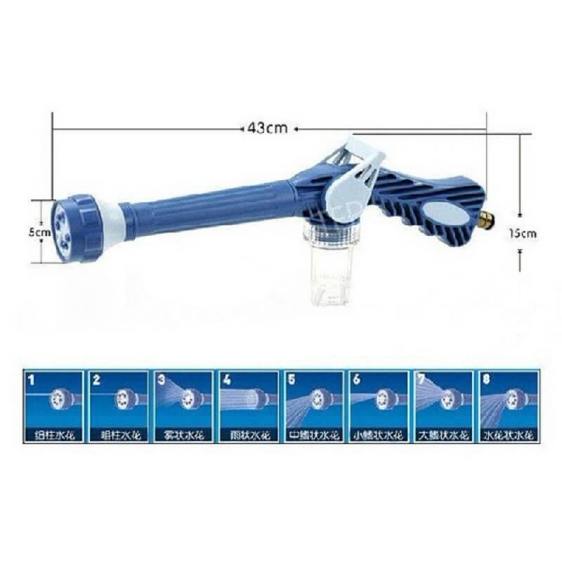 8 nozzle ez jet water, cannon dispenser pump, auto washer