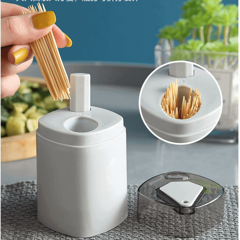 Automatic toothpick holder press type