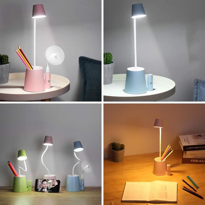 Small usb rechargeable desk lamp for kids