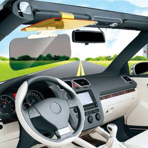 2 in 1 car anti-glare mirror sun visor mirror day and night