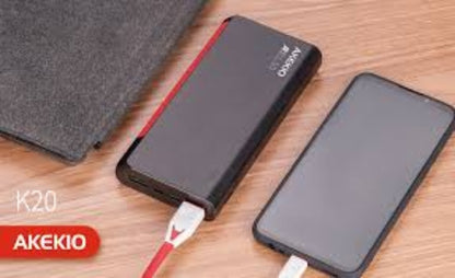 akekio power bank k3 8000mah quick charge 3.0