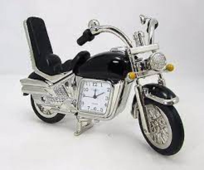 Limited edition antique harley timepiece desk clock