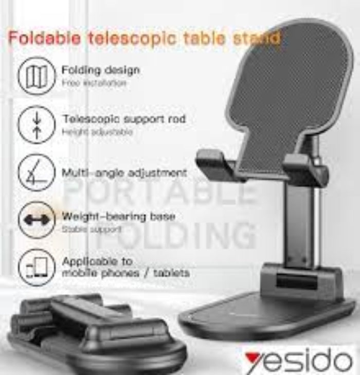 yesido c85 folding cell phone mobile tablet holder