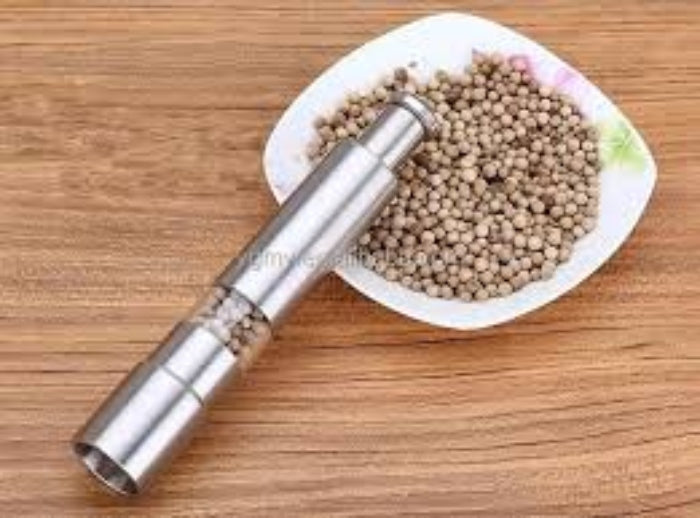 Stainless steel hand black pepper grinder mill book