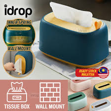 Wall-mounted tissue box