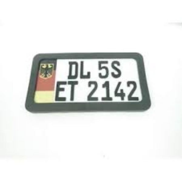 computerized number plate base/ frame