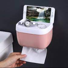 Wall-mounted tissue box