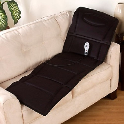 Motor mat silky quilted massager with heated pillow